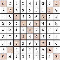 Diagonale Sudoku afdrukken
